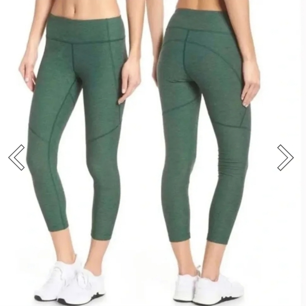 Outdoor Voices Warm Up Crop Leggings Pine Evergreen size S